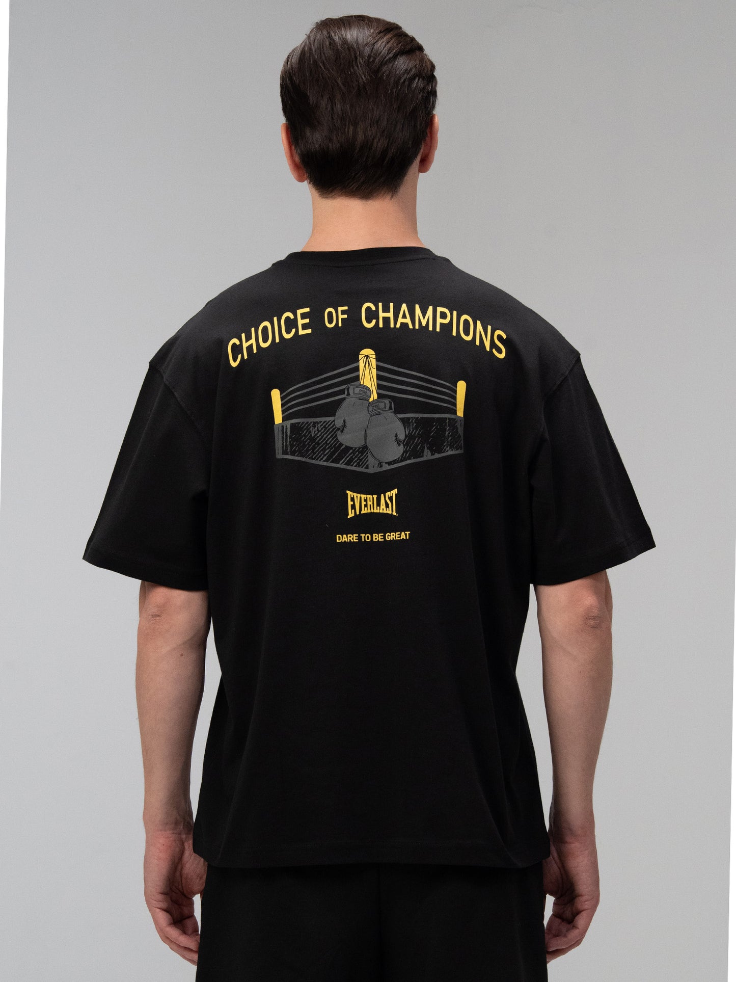Everlast Choice Of Champs Comfort Fit Açık Siyah Erkek Tişört