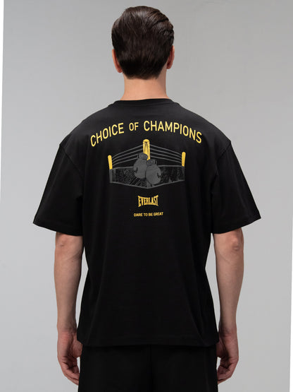Everlast Choice Of Champs Comfort Fit Açık Siyah Erkek Tişört