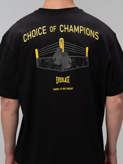 Everlast Choice Of Champs Comfort Fit Açık Siyah Erkek Tişört