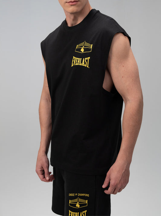 Everlast Choice Of Champs Comfort Fit Açık Siyah Erkek Kolsuz Tişört