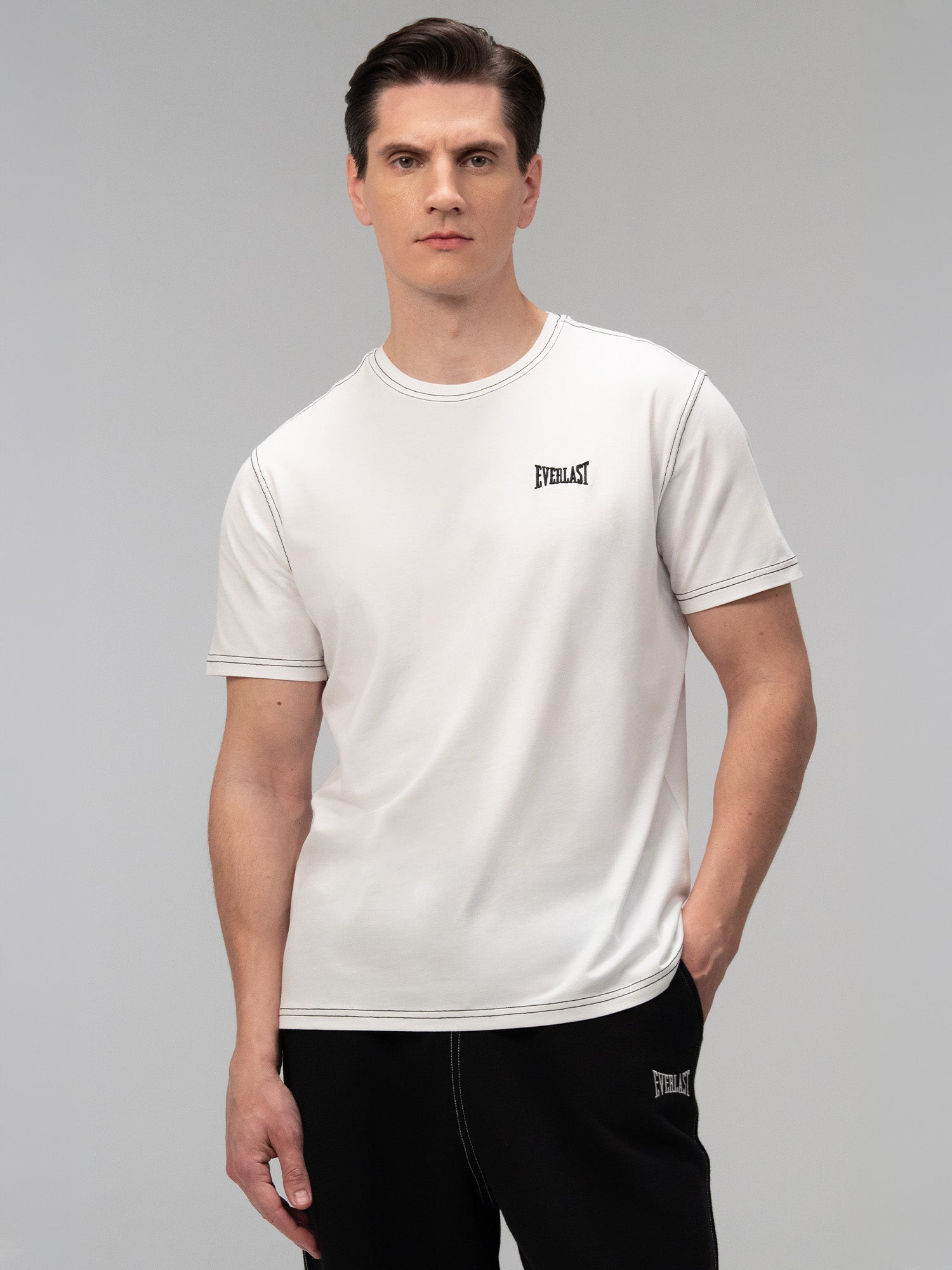 Everlast Dot Collection Regular Beyaz Erkek Tişört