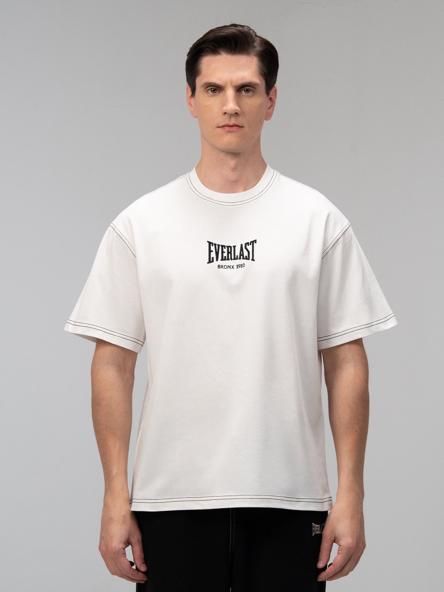 Everlast Dot Collection Comfort Fit Beyaz Erkek Tişört