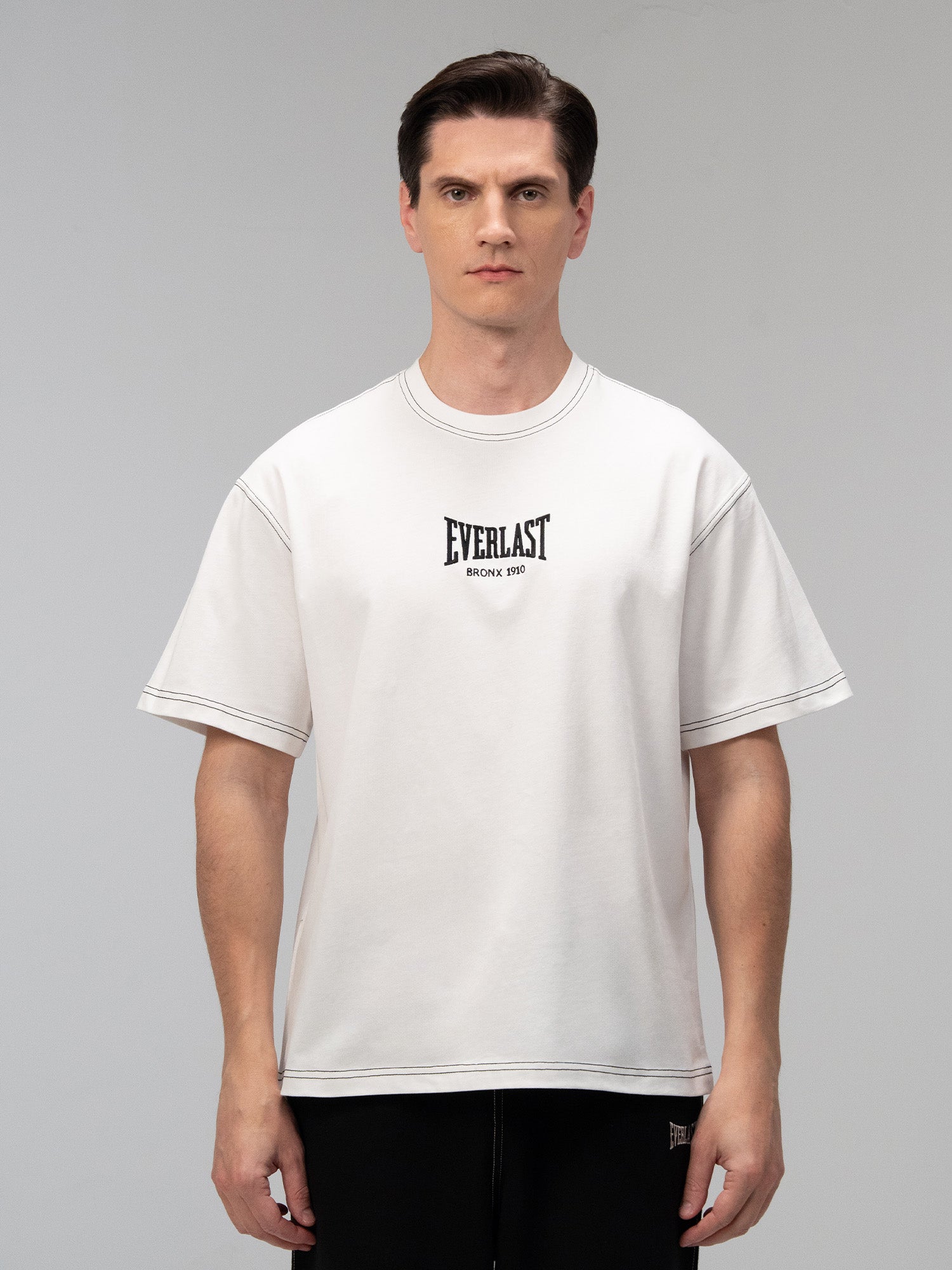 Everlast Dot Collection Comfort Fit Beyaz Erkek Tişört