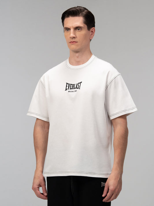 Everlast Dot Collection Comfort Fit Beyaz Erkek Tişört