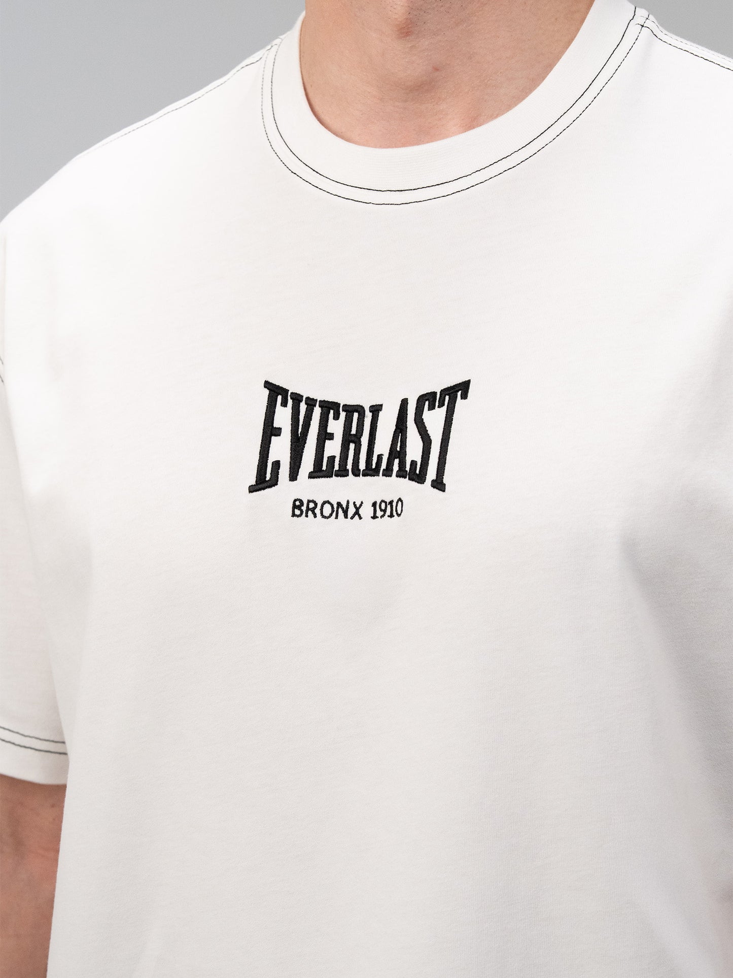 Everlast Dot Collection Comfort Fit Beyaz Erkek Tişört