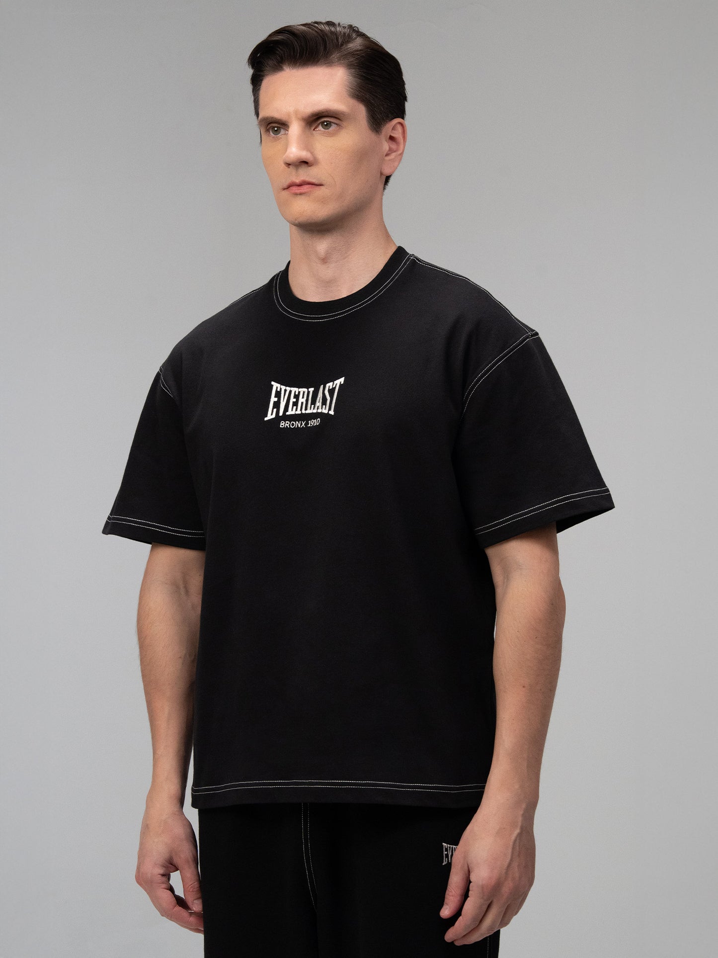 Everlast Dot Collection Comfort Fit Siyah Erkek Tişört