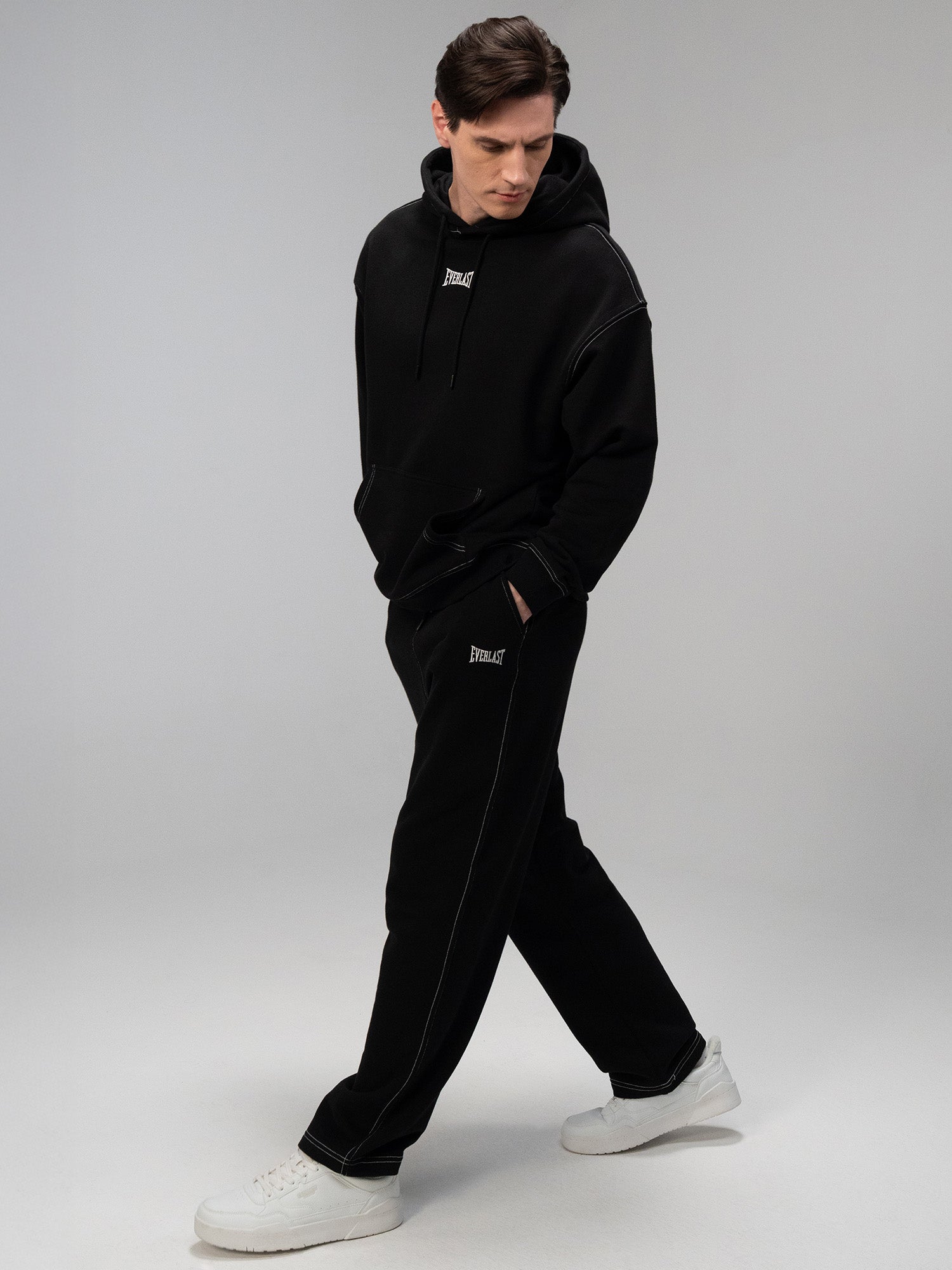 Everlast Dot Collection Comfort Fit Siyah Erkek Eşofman Altı