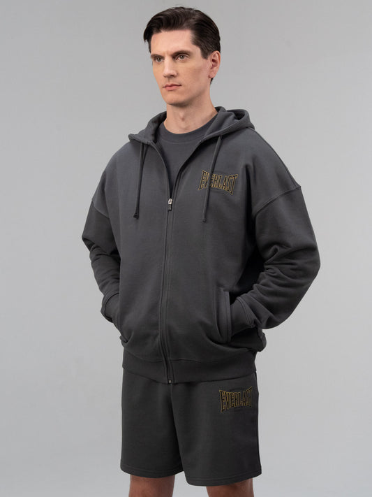 Everlast Authentic Boxing 2.0 Füme Fermuarlı Erkek Sweatshirt