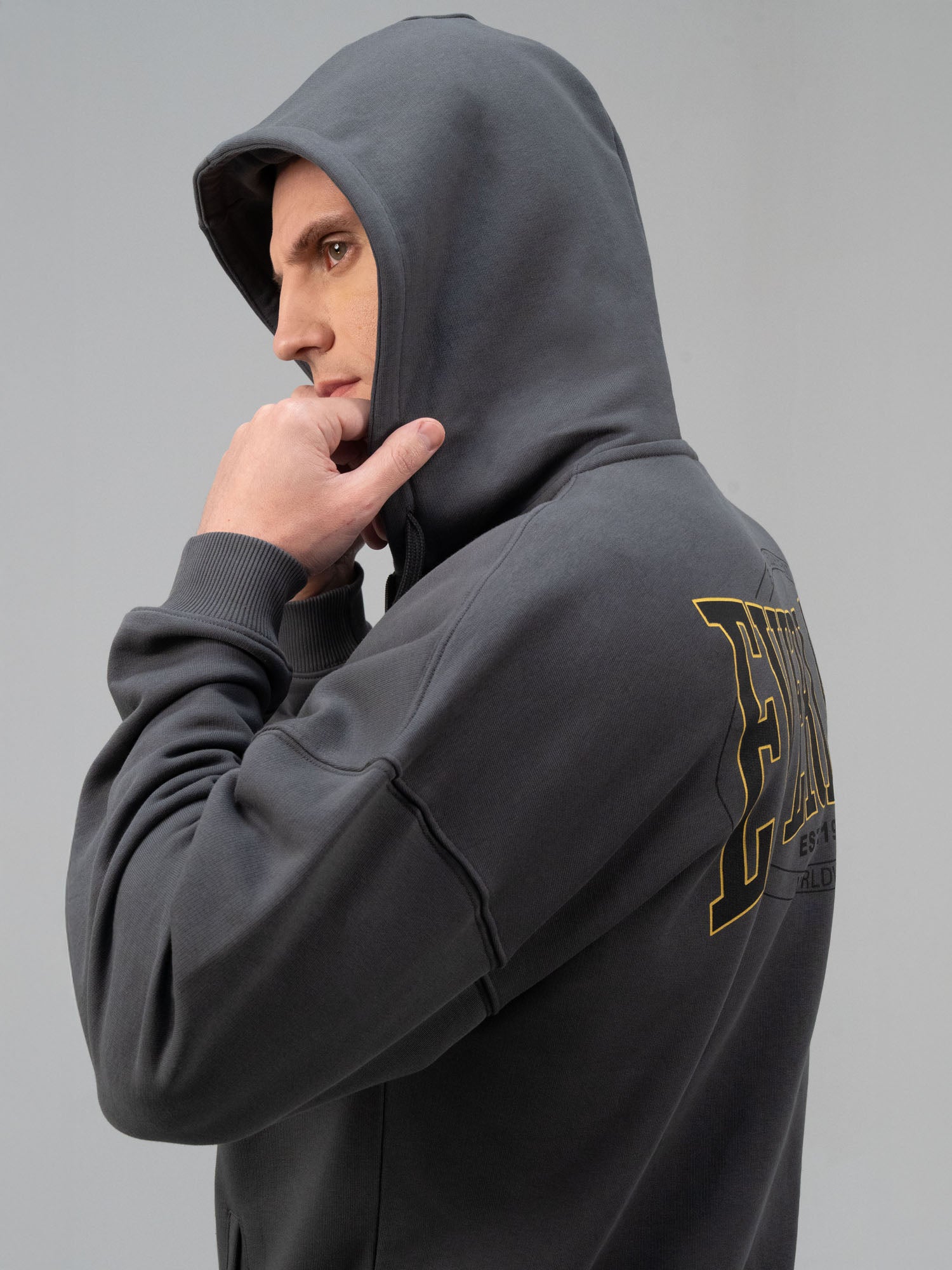 Everlast Authentic Boxing 2.0 Füme Fermuarlı Erkek Sweatshirt