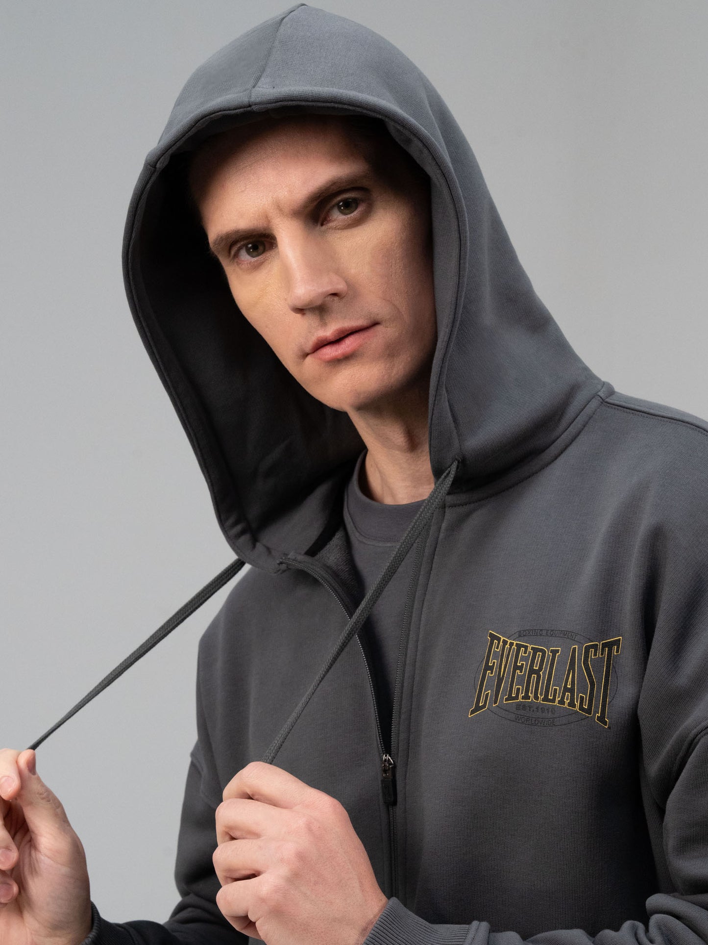 Everlast Authentic Boxing 2.0 Füme Fermuarlı Erkek Sweatshirt