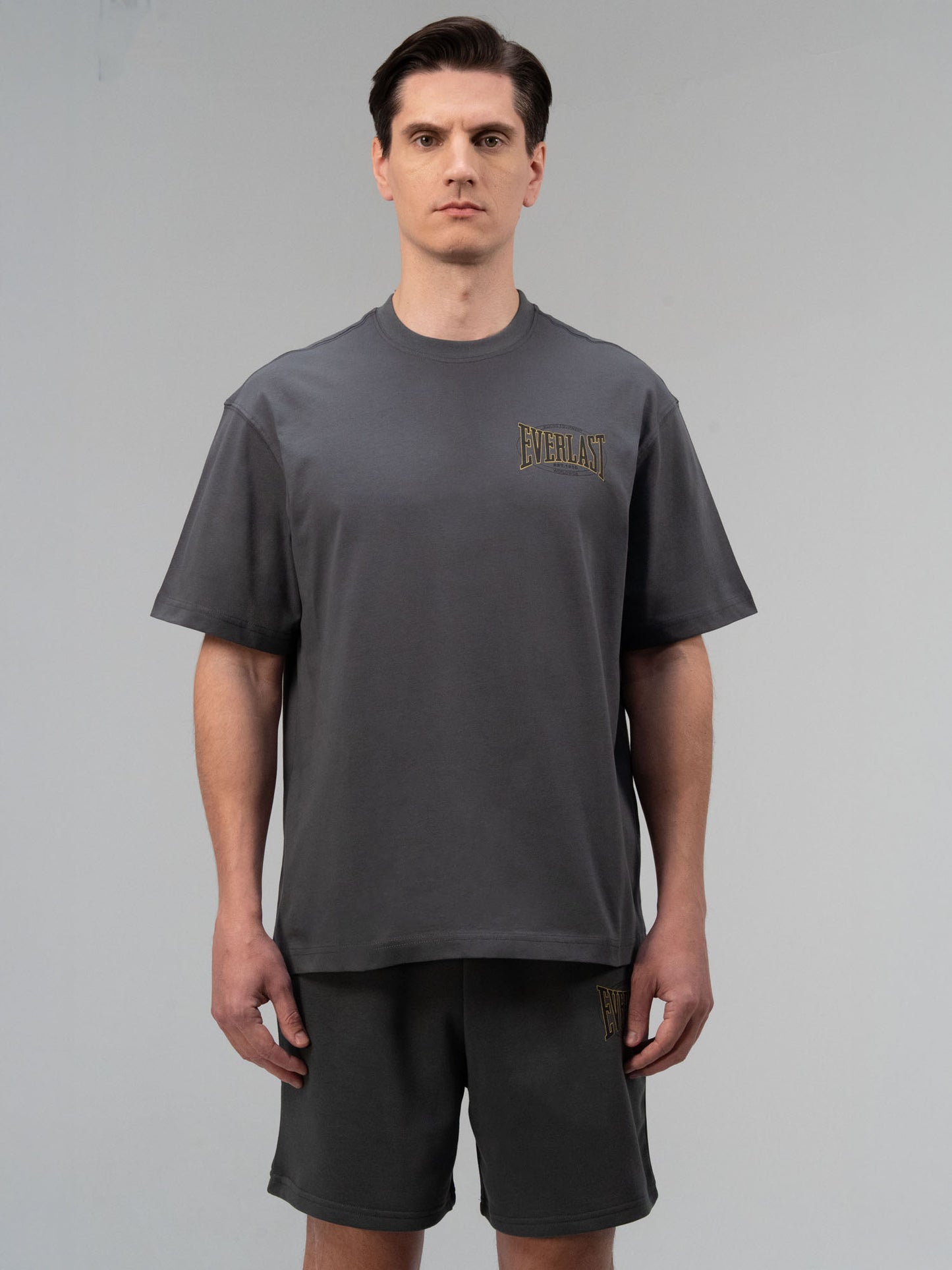 Everlast Authentic Boxing 2.0 Comfort Fit Füme Erkek Tişört