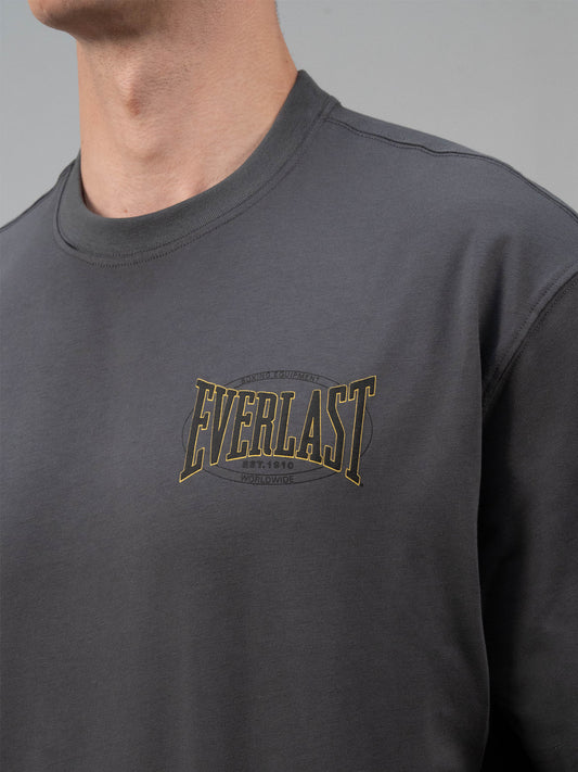 Everlast Authentic Boxing 2.0 Comfort Fit Füme Erkek Tişört