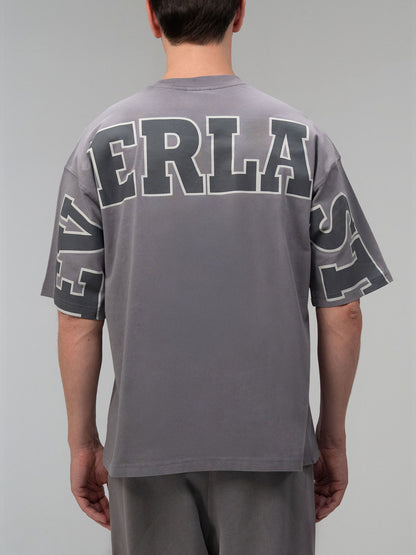 Everlast Giant Logo Oversize Koyu Gri Erkek Tişört