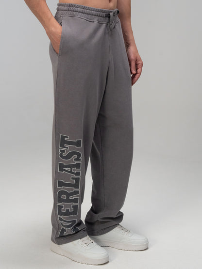 Everlast Giant Logo Oversize Koyu Gri Erkek Eşofman Altı