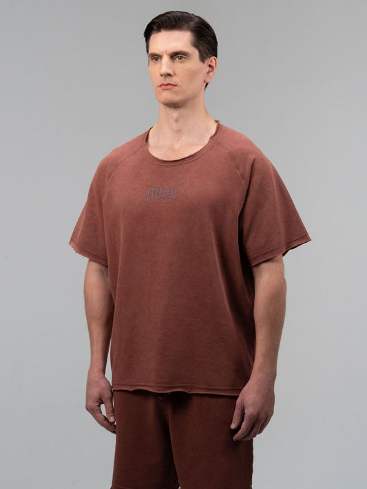 Everlast Boxing Heritage Oversize Açık Yaka Koyu Kahverengi Erkek Tişört