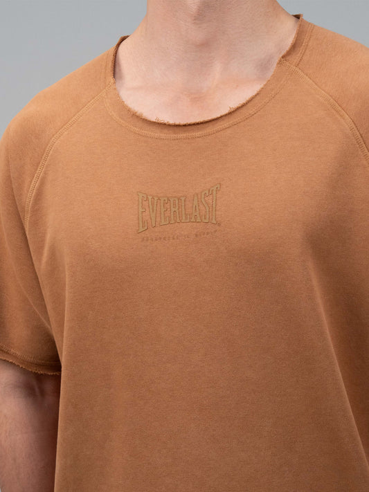 Everlast Boxing Heritage Oversize Açık Yaka Hardal Erkek Tişört