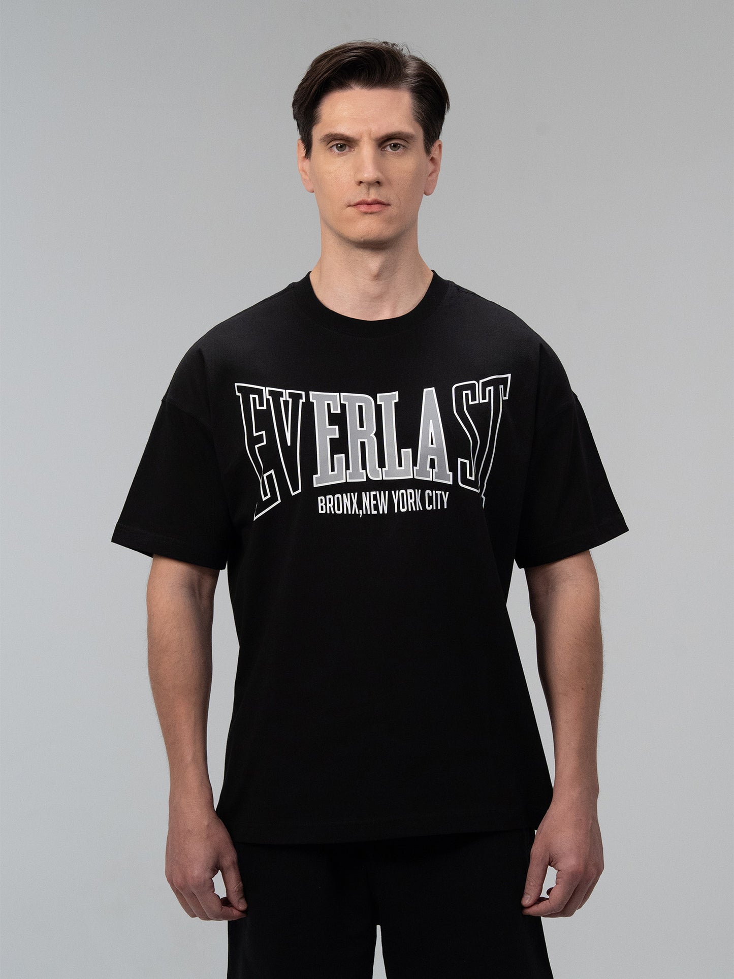 Everlast Iconic Rest Oversize Siyah Erkek Tişört