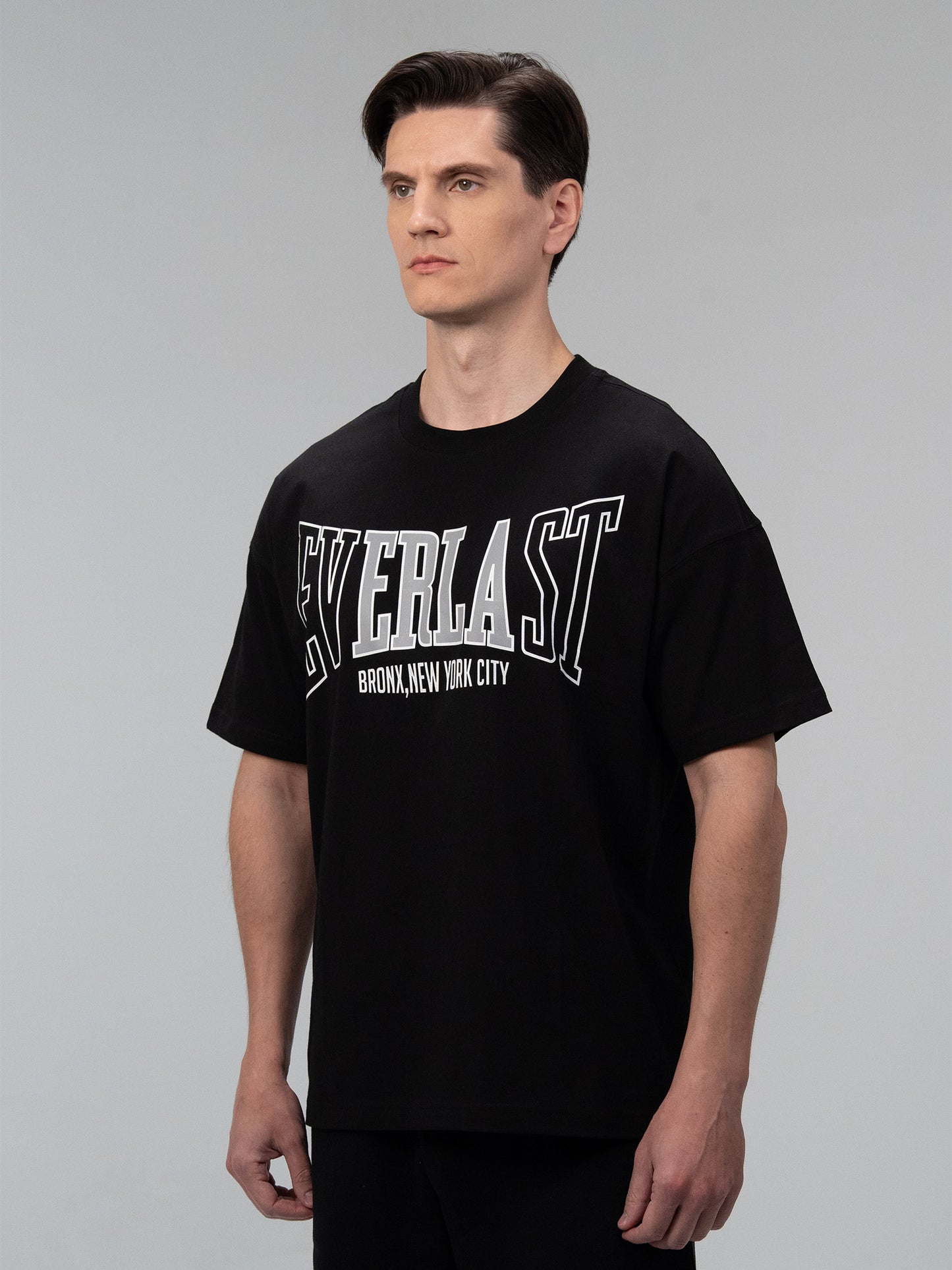 Everlast Iconic Rest Oversize Siyah Erkek Tişört