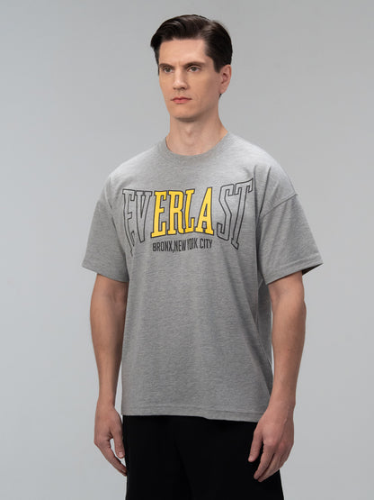 Everlast Iconic Rest Oversize Gri Melanj Erkek Tişört