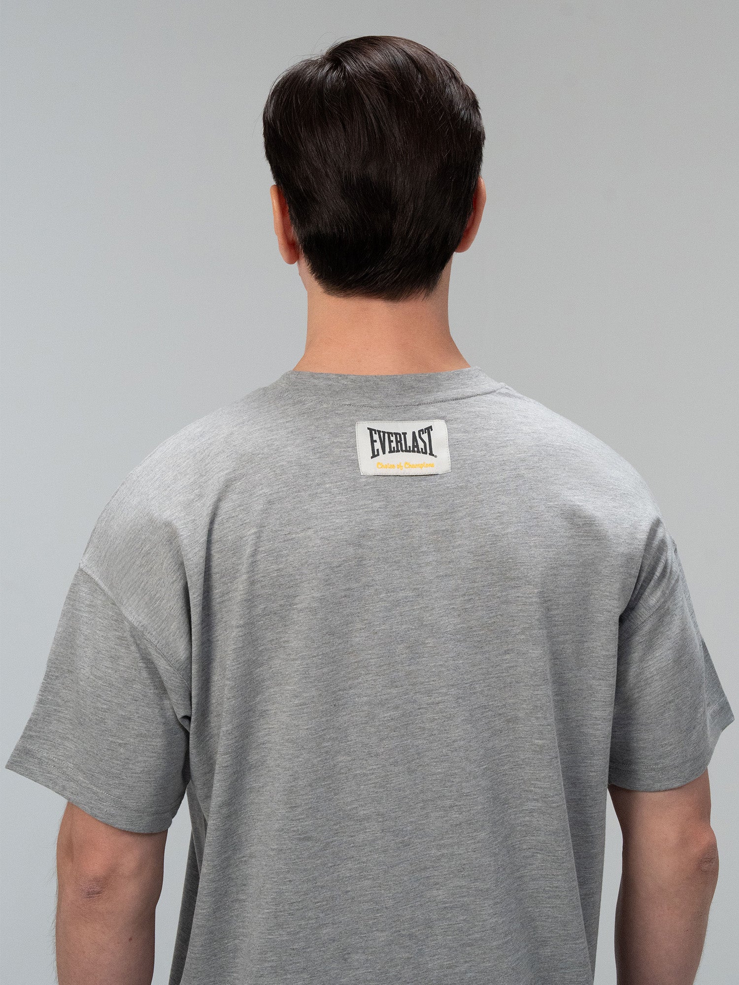 Everlast Iconic Rest Oversize Gri Melanj Erkek Tişört