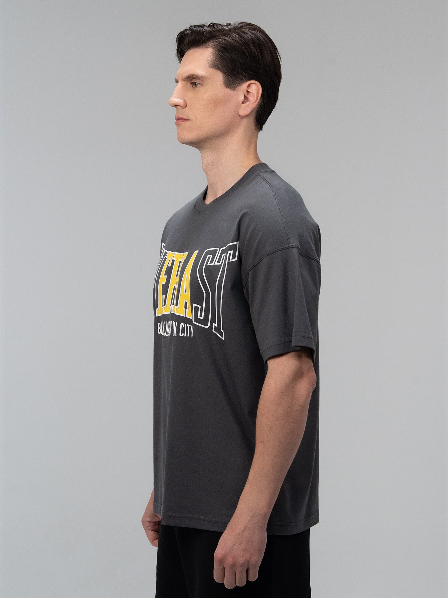 Everlast Iconic Rest Oversize Füme Erkek Tişört