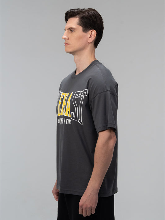 Everlast Iconic Rest Oversize Füme Erkek Tişört