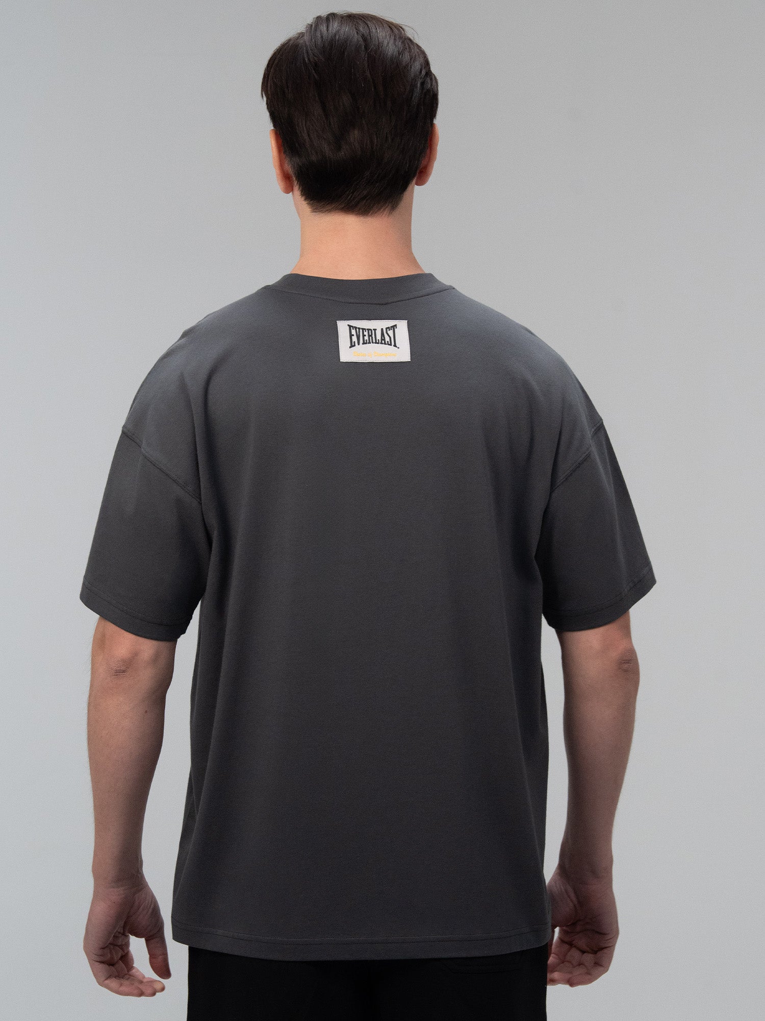 Everlast Iconic Rest Oversize Füme Erkek Tişört