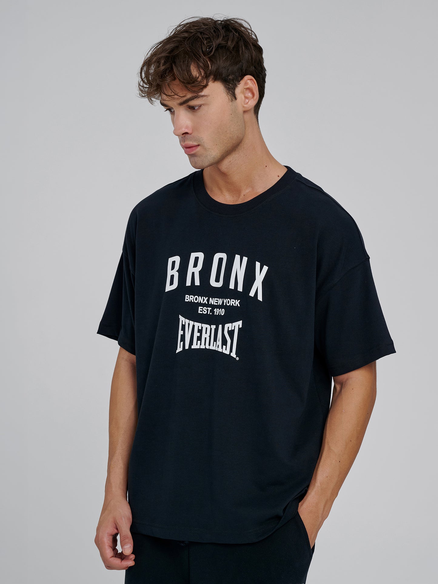 Everlast Bronx NYC 2.0 Oversize Siyah Erkek Tişört