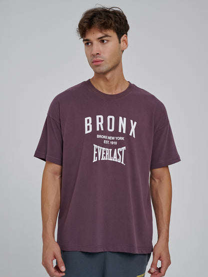 Everlast Bronx NYC 2.0 Oversize Mor Erkek Tişört