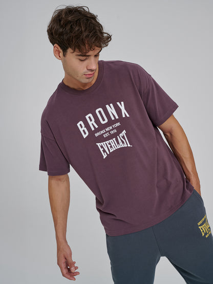 Everlast Bronx NYC 2.0 Oversize Mor Erkek Tişört