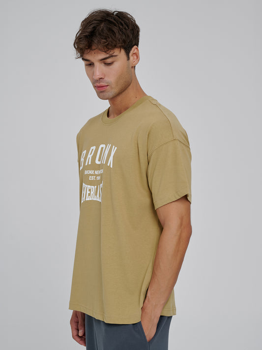 Everlast Bronx NYC 2.0 Oversize Sarı Hardal Erkek Tişört