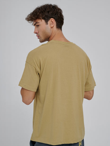Everlast Bronx NYC 2.0 Oversize Sarı Hardal Erkek Tişört