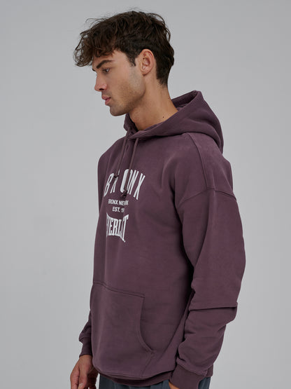 Everlast Bronx NYC 2.0 Oversize Mor Erkek Hoodie
