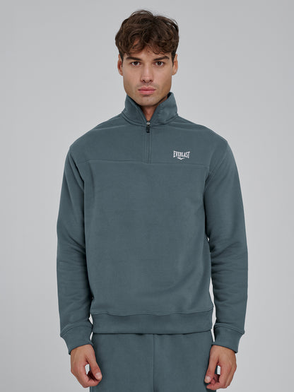 Everlast World Regular Yeşil Yarım Zipli Erkek Sweatshirt