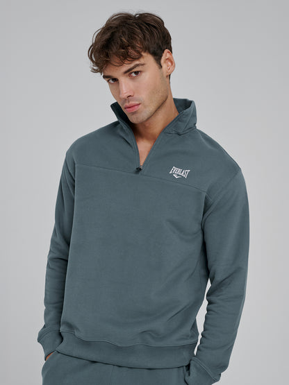 Everlast World Regular Yeşil Yarım Zipli Erkek Sweatshirt