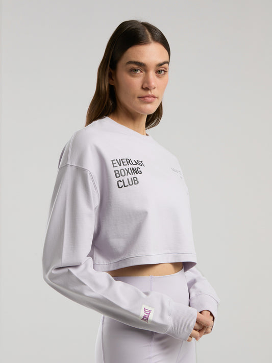 Everlast Boxing Club Wmn Oversize Uzun Kollu Lila Kadın Tişört