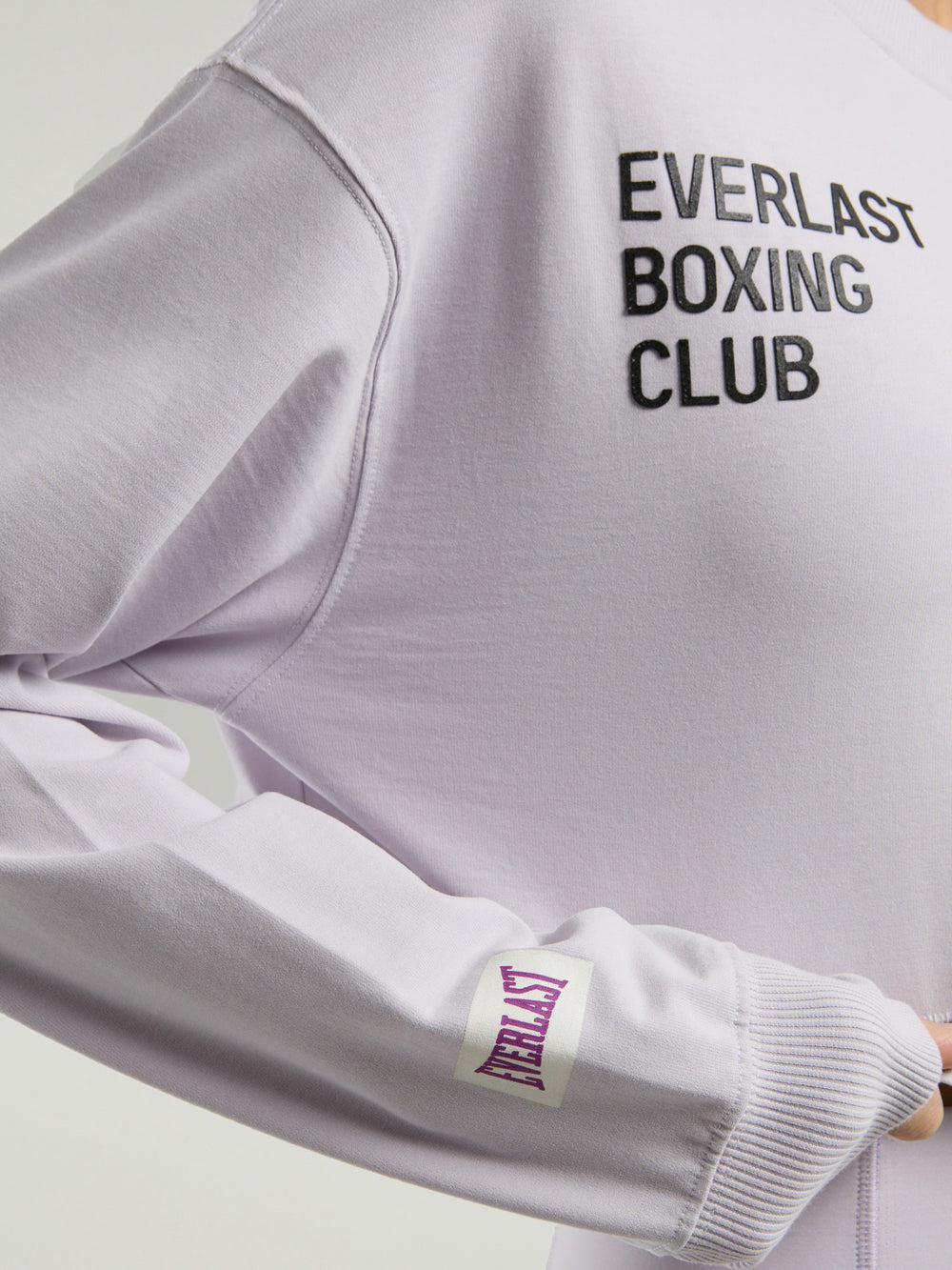 Everlast Boxing Club Wmn Oversize Uzun Kollu Lila Kadın Tişört