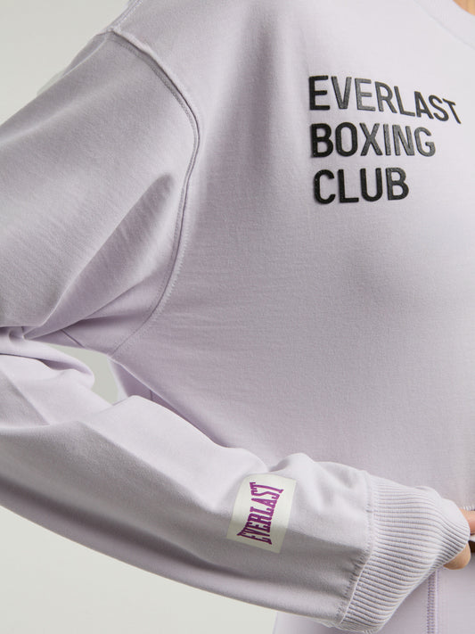 Everlast Boxing Club Wmn Oversize Uzun Kollu Lila Kadın Tişört