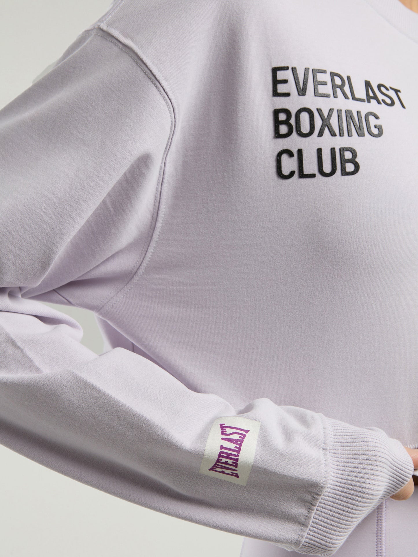 Everlast Boxing Club Wmn Oversize Uzun Kollu Lila Kadın Tişört