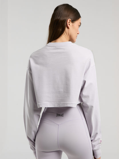 Everlast Boxing Club Wmn Oversize Uzun Kollu Lila Kadın Tişört