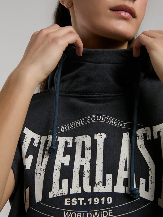 Everlast Authentic Boxing Wmn Oversize Antrasit Kadın Kolsuz Sweatshirt
