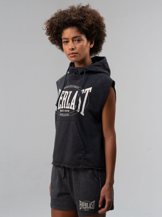 Everlast Authentic Boxing Wmn Oversize Antrasit Kadın Kolsuz Sweatshirt