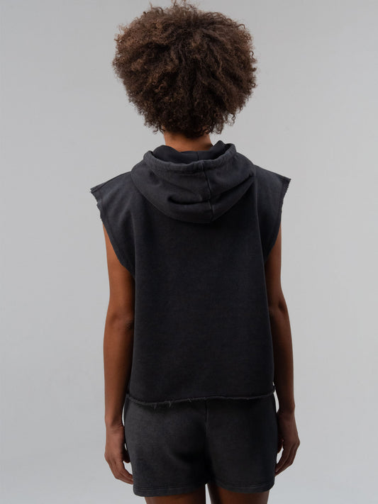 Everlast Authentic Boxing Wmn Oversize Antrasit Kadın Kolsuz Sweatshirt