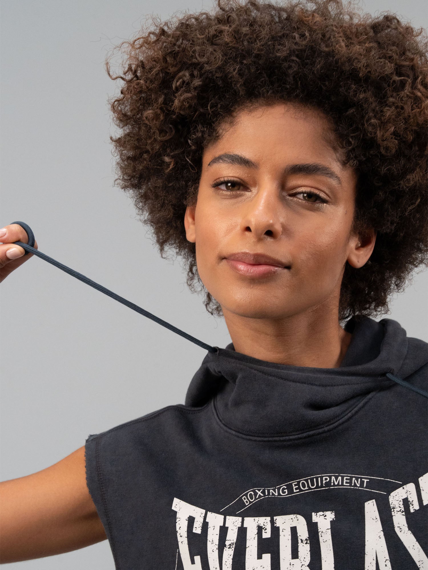 Everlast Authentic Boxing Wmn Oversize Antrasit Kadın Kolsuz Sweatshirt