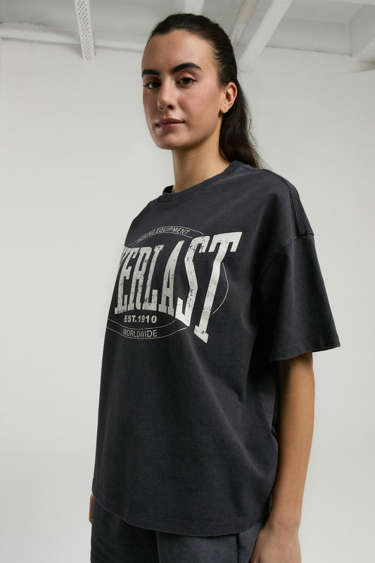Everlast Authentic Boxing Wmn Oversize Antrasit Kadın Tişört