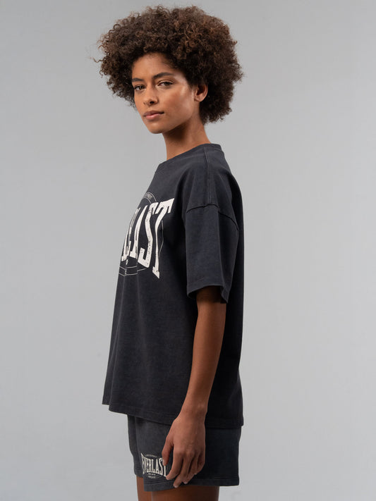 Everlast Authentic Boxing Wmn Oversize Antrasit Kadın Tişört