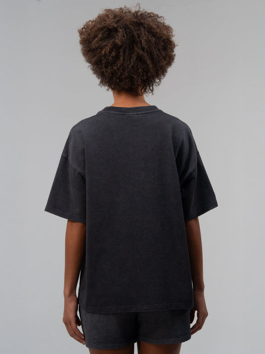 Everlast Authentic Boxing Wmn Oversize Antrasit Kadın Tişört