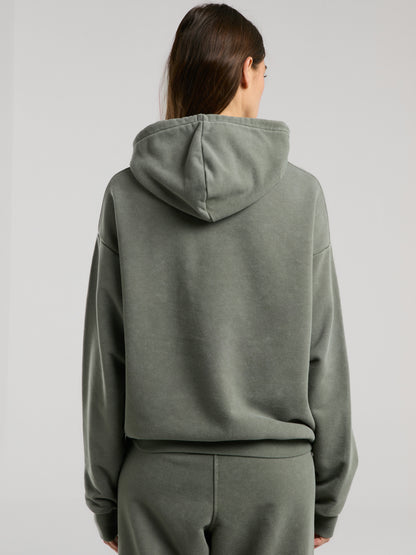 Everlast Authentic Boxing Wmn Oversize Haki Kadın Kapüşonlu Sweatshirt