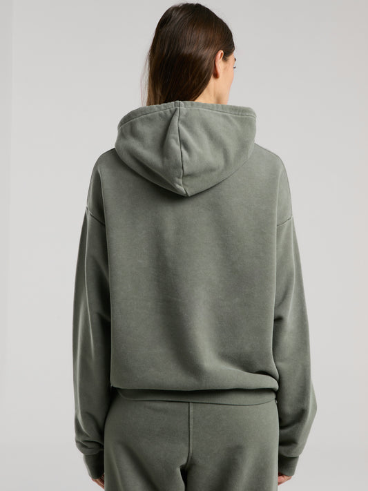Everlast Authentic Boxing Wmn Oversize Haki Kadın Kapüşonlu Sweatshirt