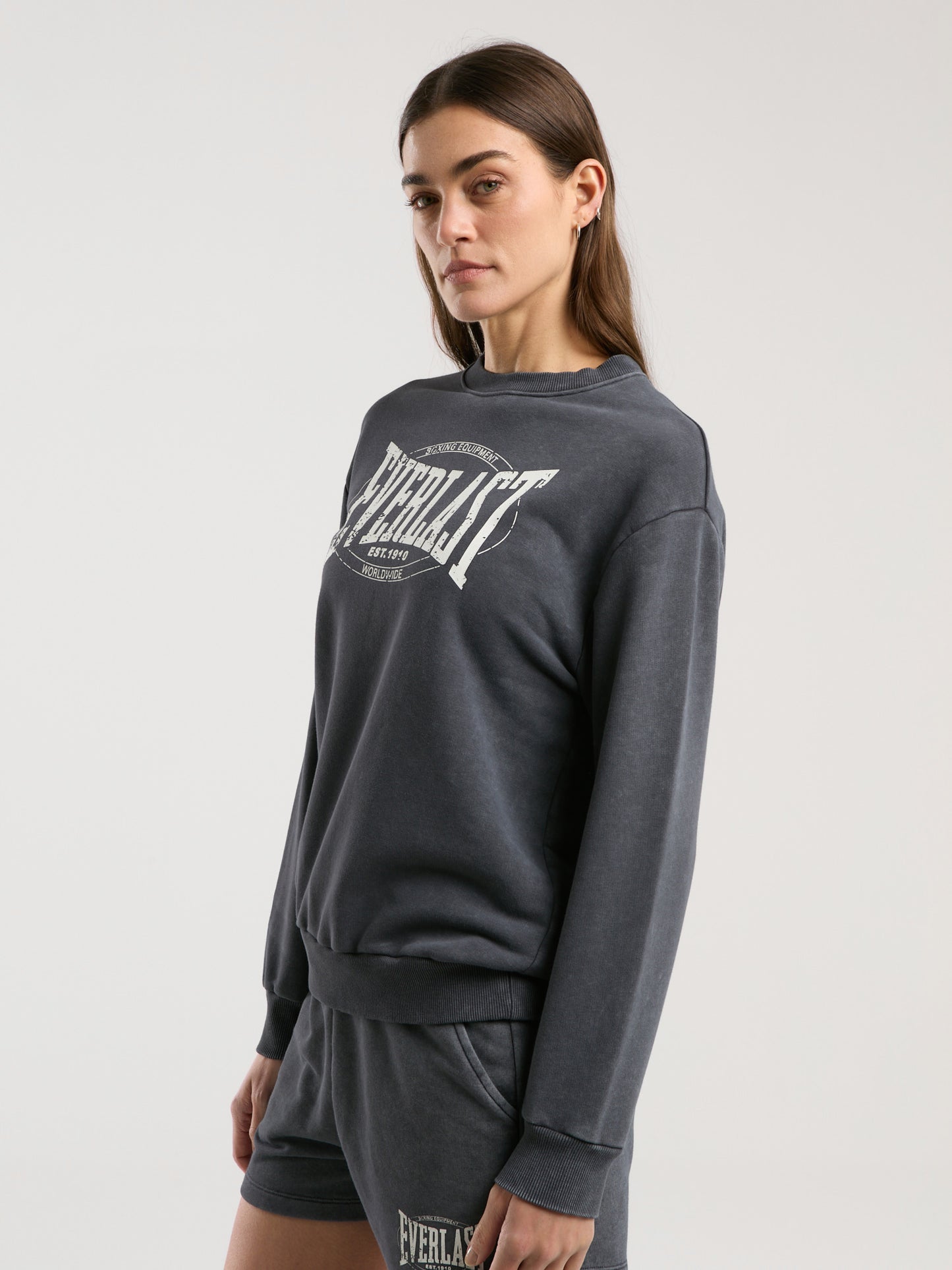 Everlast Authentic Boxing Wmn Antrasit Kadın Sweatshirt
